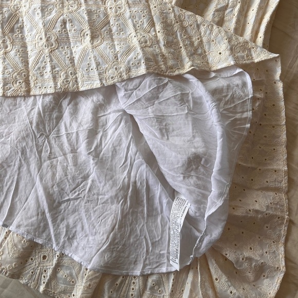 NWT Zara Cream Eyelet Embroidered Maxi Skirt XS - Picture 9 of 16